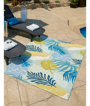 Outdoor outdoor botanical limahuli rug - Area Rugs