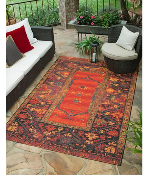 Outdoor outdoor tribal quepos rug - Area Rugs