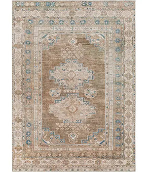 Pistil washable area rug - Beige / Rectangle / 5x7 - Area