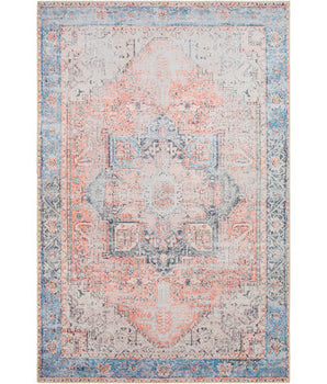 Poppy washable area rug - Pink / Rectangle / 2x3 - Area Rugs