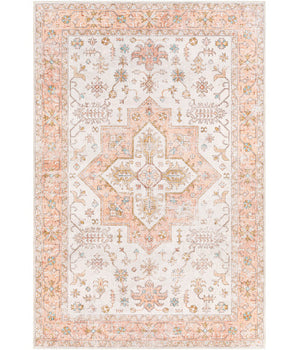 Primrose washable area rug - Beige / Pink / Rectangle / 2x3