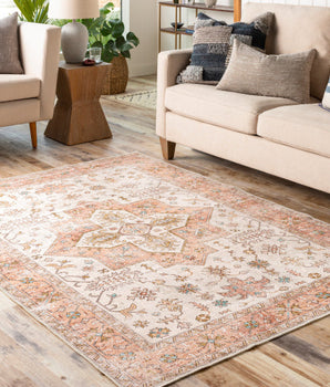 Primrose washable area rug - Area Rugs