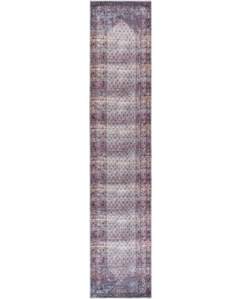 Rafya washable area rug - Plum Purple / Runner