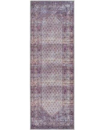 Rafya washable area rug - Plum Purple / Runner