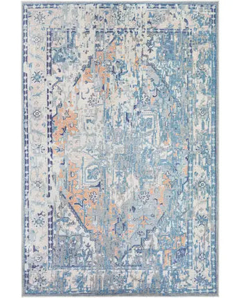 Regin washable area rug - Light Blue / Rectangle / 2x3