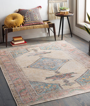 Risette washable area rug - Area Rugs