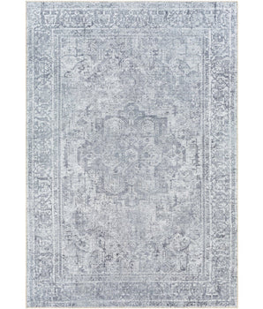 Rue de rivoli washable area rug - Light Gray / Rectangle