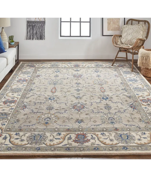 Rylan tufted persian floral rug - Area Rugs