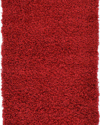 Solid shag area rug - Cherry Red / Rectangular / 2x3 - Area