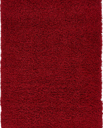 Solid shag area rug - Cherry Red / Rectangular / 3x5 - Area