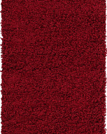 Solid shag area rug - Cherry Red / Runner / 2’ 2 x 6’ 5