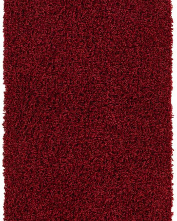 Solid shag area rug - Cherry Red / Runner / 2’ 6 x 10’