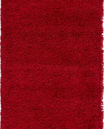 Solid shag area rug - Cherry Red / Runner / 2’ 6 x 13’