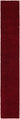 Solid shag area rug - Cherry Red / Runner / 2’ 6 x 16’