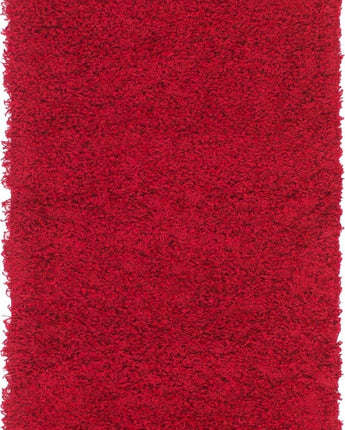 Solid shag area rug - Cherry Red / Runner / 2’ 6 x 19’