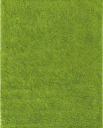 Solid shag area rug - Grass Green / Rectangular / 10x13