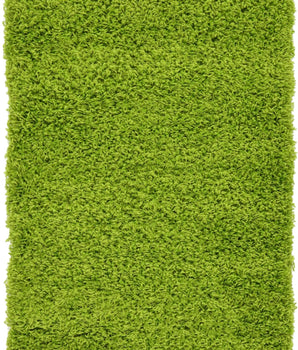 Solid shag area rug - Grass Green / Rectangular / 2x3