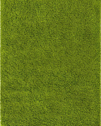 Solid shag area rug - Grass Green / Rectangular / 4x6