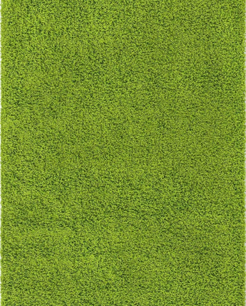 Solid shag area rug - Grass Green / Rectangular / 5x8