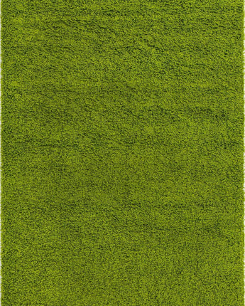 Solid shag area rug - Grass Green / Rectangular / 6x9