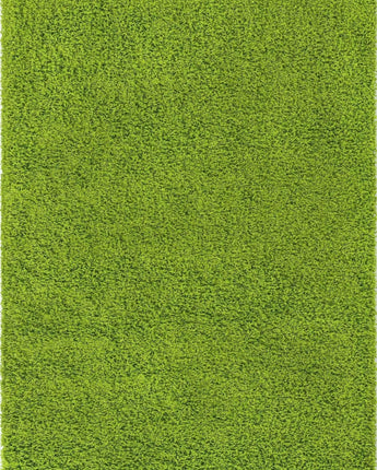 Solid shag area rug - Grass Green / Rectangular / 7x10