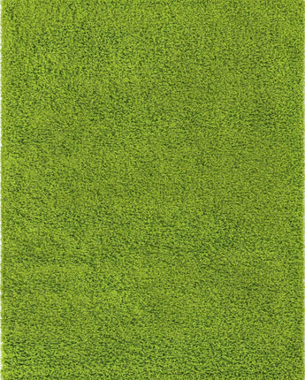 Solid shag area rug - Grass Green / Rectangular / 8x10