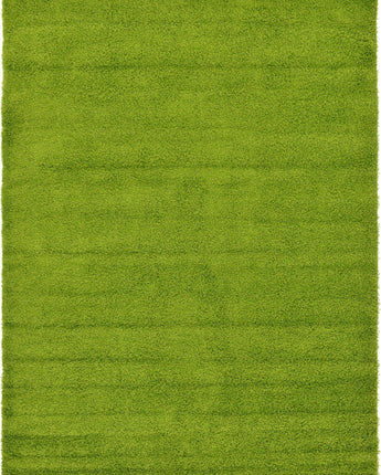 Solid shag area rug - Grass Green / Rectangular / 8x11