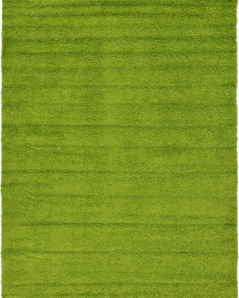 Solid shag area rug - Grass Green / Rectangular / 9x12