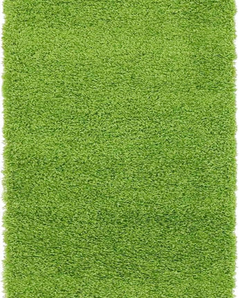 Solid shag area rug - Grass Green / Runner / 2’ 2 x 6’