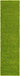 Solid shag area rug - Grass Green / Runner / 2’ 6 x 10’