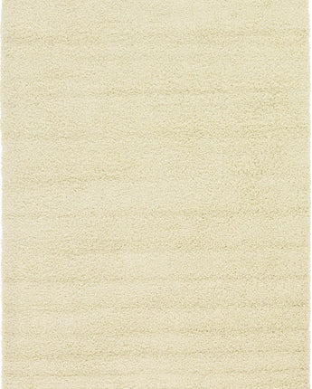 Solid shag area rug - Ivory / Rectangular / 7x10 - Area Rugs