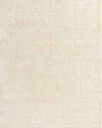 Solid shag area rug - Ivory / Rectangular / 9x12 - Area Rugs