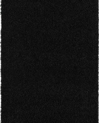 Solid shag area rug - Jet Black / Rectangular / 2x3 - Area