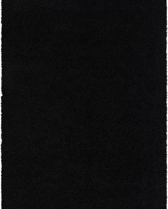 Solid shag area rug - Jet Black / Rectangular / 7x10 - Area