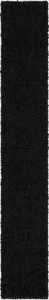 Solid shag area rug - Jet Black / Runner / 2’ 6 x 16’ 5