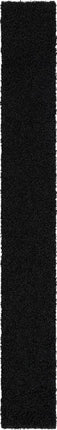 Solid shag area rug - Jet Black / Runner / 2’ 6 x 19’ 8