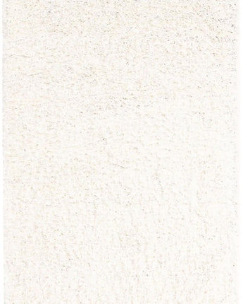 Solid shag area rug - Snow White / Rectangular / 4x6 - Area