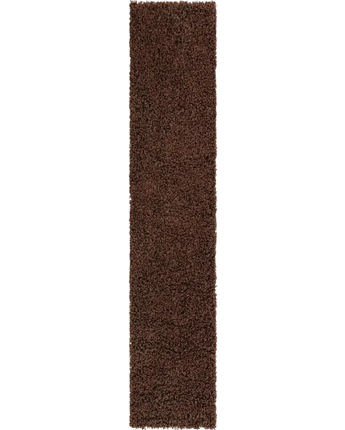 Solid shag rug - Chocolate Brown / Runner / 2’ 6 x 13’