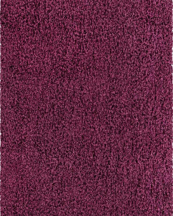 Solid shag rug - Eggplant Purple / Runner / 2’ 2 x 6’