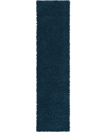 Solid shag rug - Navy Blue / Runner / 2’ 6 x 10’ Runner