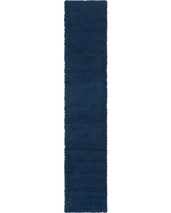 Solid shag rug - Navy Blue / Runner / 2’ 6 x 13’ Runner