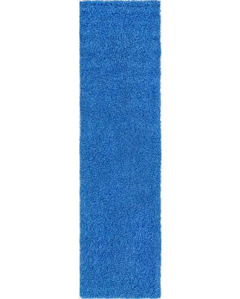 Solid shag rug - Periwinkle Blue / Runner / 2’ 6 x 10’