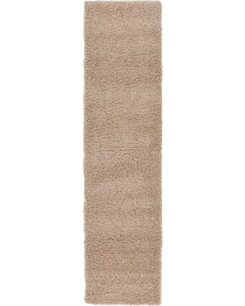 Solid shag rug - Taupe / Runner / 2’ 6 x 10’ Runner