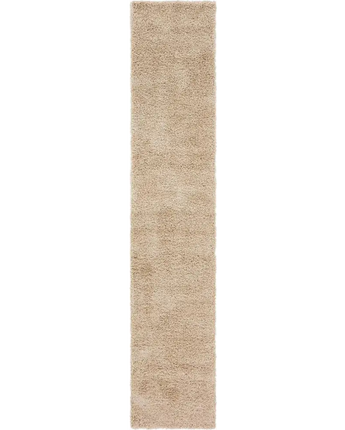 Solid shag rug - Taupe / Runner / 2’ 6 x 13’ Runner