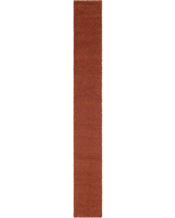 Solid shag rug - Terracotta / Runner / 2’ 6 x 10’