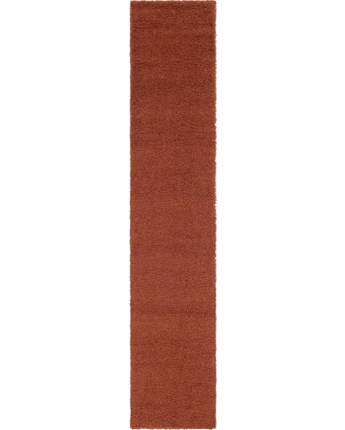 Solid shag rug - Terracotta / Runner / 2’ 6 x 13’