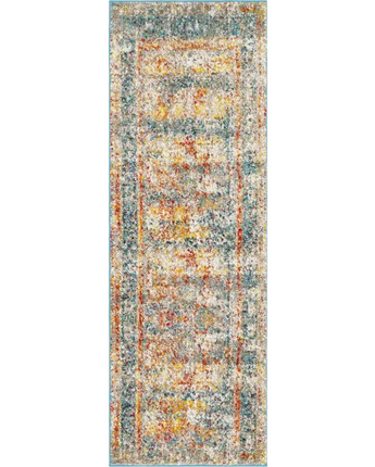 Southwestern gondola rosso rug - Blue / Runner / 2’ x