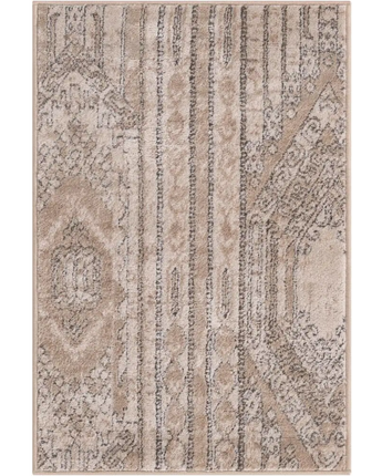 Southwestern grand canyon aztec area rug - Beige