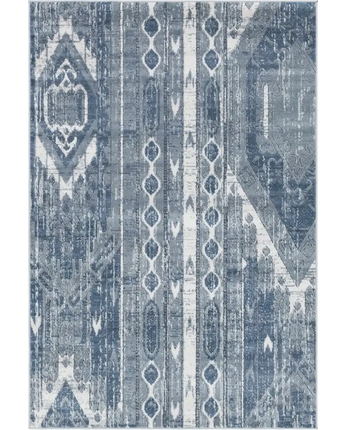 Southwestern grand canyon aztec area rug - Blue / Rectangle