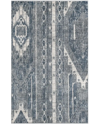 Southwestern grand canyon aztec area rug - Blue / Rectangle